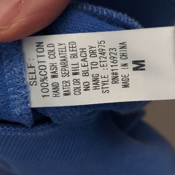 EASEL Los Angeles Boho Ombre Faded Pocket Hooded Long Sleeve Sweatshirt - Picture 12 of 12